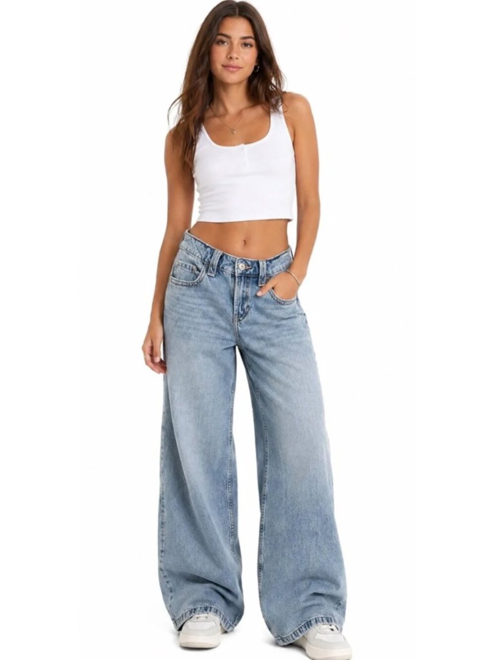 Hollister Size 23 Low Rise Super Baggy Jeans